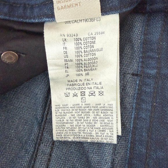 Diesel Jeans Mens 29 Blue Thavar Slim Skinny 3D Denim Made in Italy 26'' Inseam - Picture 10 of 15